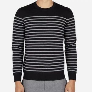 Everlane Men’s Round Neck Striped Wool Sweater Size M